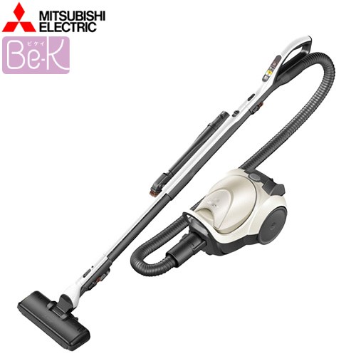 [TC-FD2E-N] Be-K ビケイ 三菱 掃除機 紙パック式 1.5L 自走式パワーブラシ キャニスター 電源コードの長さ：5m ホワイトゴールド 【送料無料】