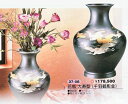 【送料無料】o37-08花瓶 大寿型(千羽鶴彫金) 青銅製 【smtb-TK】【送料無料-0726】02P26jul10