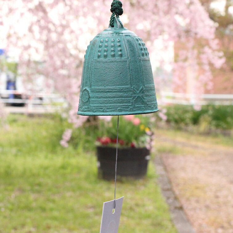 NO37釣鐘風鈴 青銅色 特大 南部鉄器 WINDOW BELL 日本のお土産 涼しい 風鈴