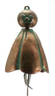 【送料無料】風鈴　てるてる坊主（青銅製）おしゃれ　上品　綺麗　美しい　癒し　涼しい　可愛い