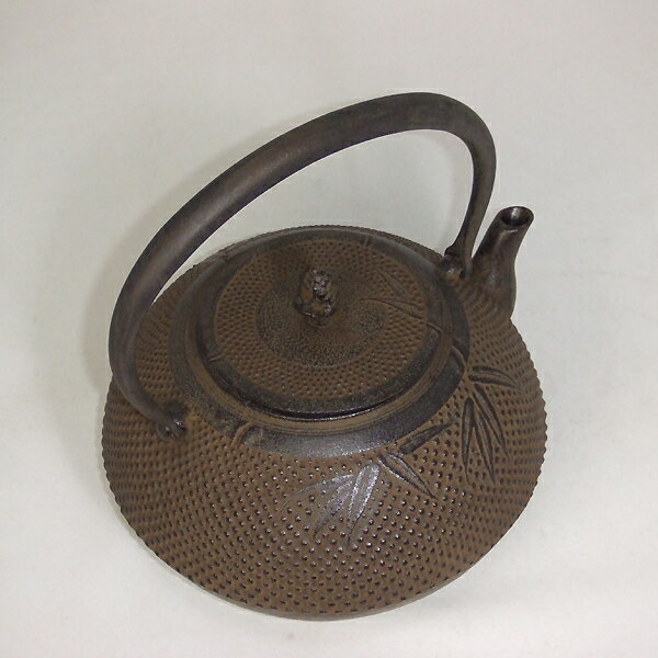 【送料無料】手作り　鉄瓶　IH対応　駒型15号 2L IRON KETTLE　手づくり