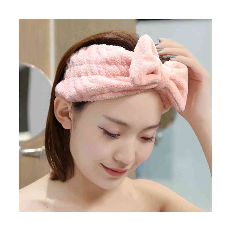 伸縮性 洗顔 ヘアーバンド ヘアターバン 洗顔用 リボン バンド ヘアキャップ 吸水 ...