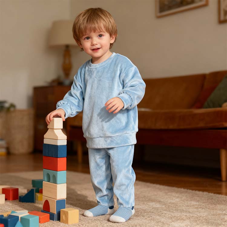 ボ ベルベット 秋冬 セットアップ ページュ トップス 上下セット 長袖 ブルー 100cm パープル 女の子 グレー 新作 キッズ ピンク