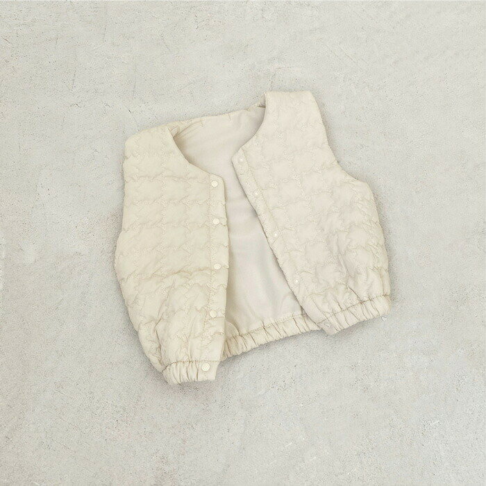 ベビー ベスト 春 秋 冬 無地 キルティング トップス コート キッズ服 ベビー服 赤...