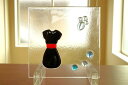 フュージング 住宅用ガラスパネル 子犬 12cm×12cm 【ステンドグラス工房直販 ドア 扉 動物 可愛い 明かり採り 壁埋め込み 小窓 新築 改築 新生活 ...