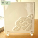 【訳あり】フュージングガラス バラ 透けない白 18cm×18.3cm 【ステンドグラス工房直販 ドア 扉 スクエア 明かり採り 壁埋め込み 小窓 新築 改築 新生活 リフォーム インテリア 建材パーツ 空間アクセント 室内装飾 壁装飾】