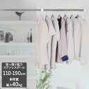 物干し 突っ張り棒 強力 110-190cm | 部屋干し つっぱり棒 室内物干し 洗濯物干し 洗濯干し 物干し竿 突っ張り つっぱりハンガーラック パイプハンガー ハンガーポール 室内干し 雨 一人暮らし 省スペース 押し