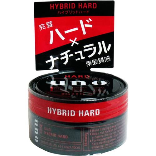 UNO ウーノ 整髪料 ヘアワックス 男性用 メンズ 完璧ハード×ナチュラル 素髪質感 80g