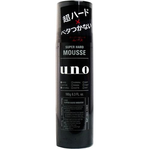 UNO ウーノ 整髪料 男性用 メンズ ヘアムース スーパーハードムース 180g