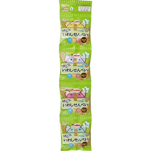 和光堂 ベビーおやつ1才頃から+DHA いわしせんべい 6g×4袋