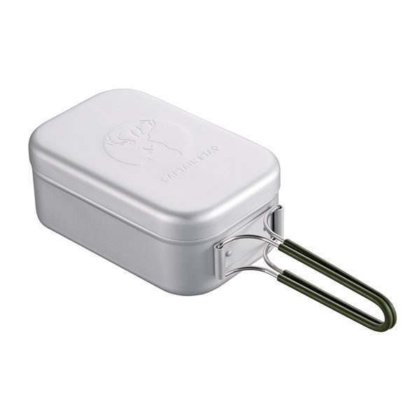 【数量限定】角型クッカー 飯盒 はんごう アルミ製 アウトドア調理器具 キャプテンスタッグ