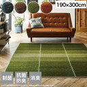 ラグマット 夏 い草ラグ カーペット NSクリア 190x300cm 長方形 グラデーション 和室 リビング 滑り止め 制菌 抗菌防臭 消臭