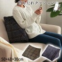 背もたれクッション 寄りかかりクッション カリス 50x40x30cm カジュアル チェック柄 ごろ寝 リラックス