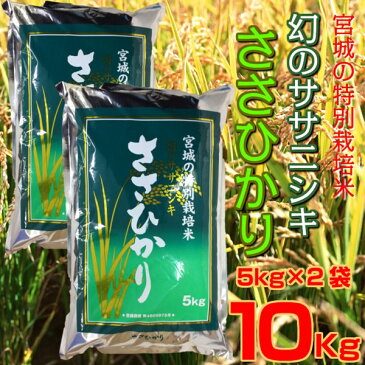 【新米】30年産 宮城県産特別栽培米 ささひかり 10kg (5kg×2袋)幻のササニシキ ササニシキ 米 お米 白米