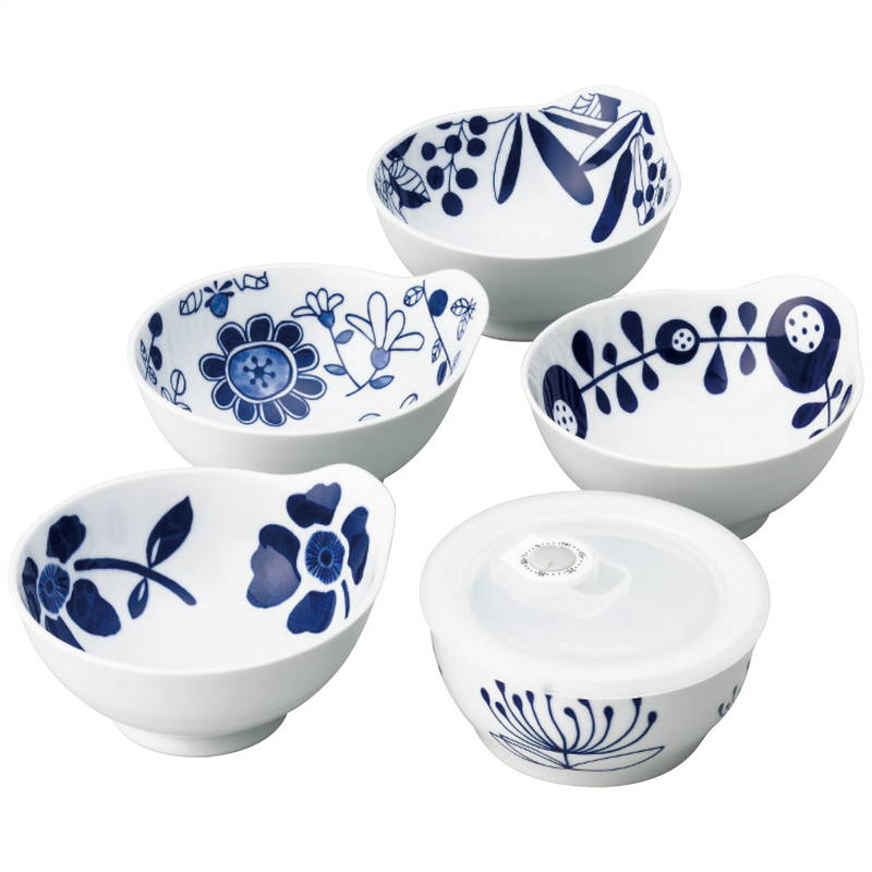 波佐見焼 絵変り トンスイ・密封パック小鉢セット