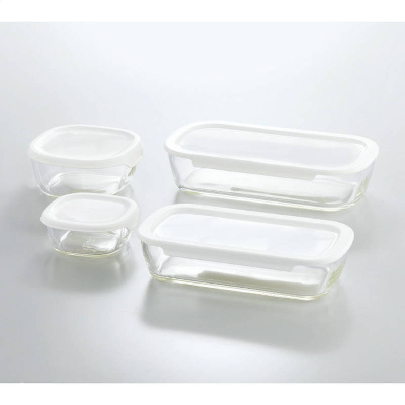 ハリオ 耐熱ガラス製保存容器4点セット 食品保存容器