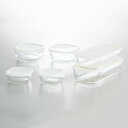 ハリオ 耐熱ガラス製保存容器6点セット 食品保存容器