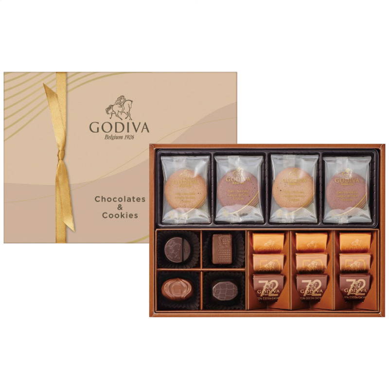 お歳暮 ギフト 2025 御歳暮 ゴディバ チョコレート＆クッキー アソートメント (チョコレート13粒入/クッキー8枚入) GCC-21P(4)