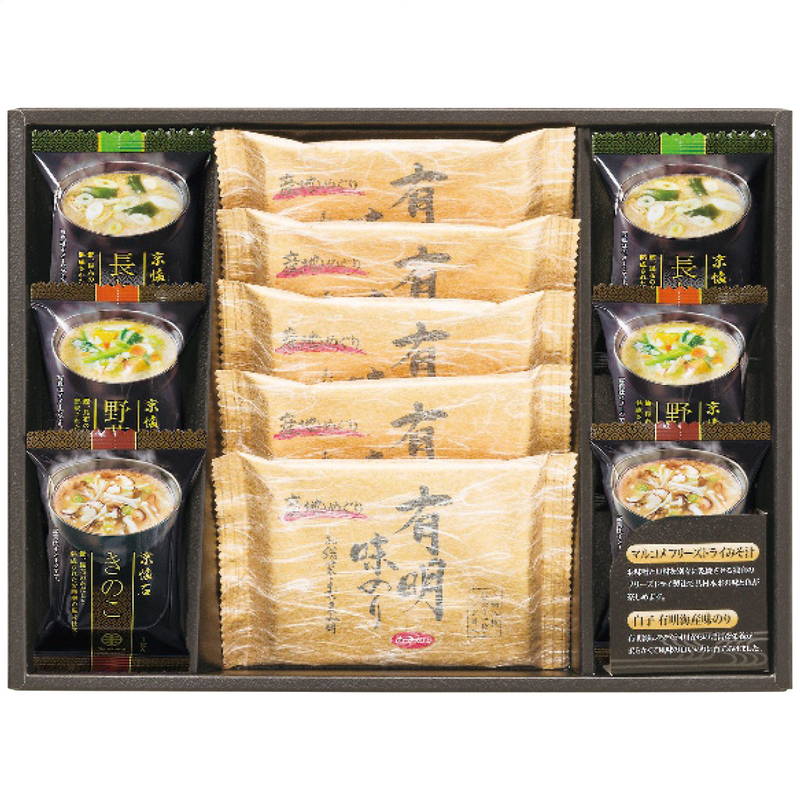 Rakuten - フリーズドライみそ汁＆有明味のりセット NF-BO
