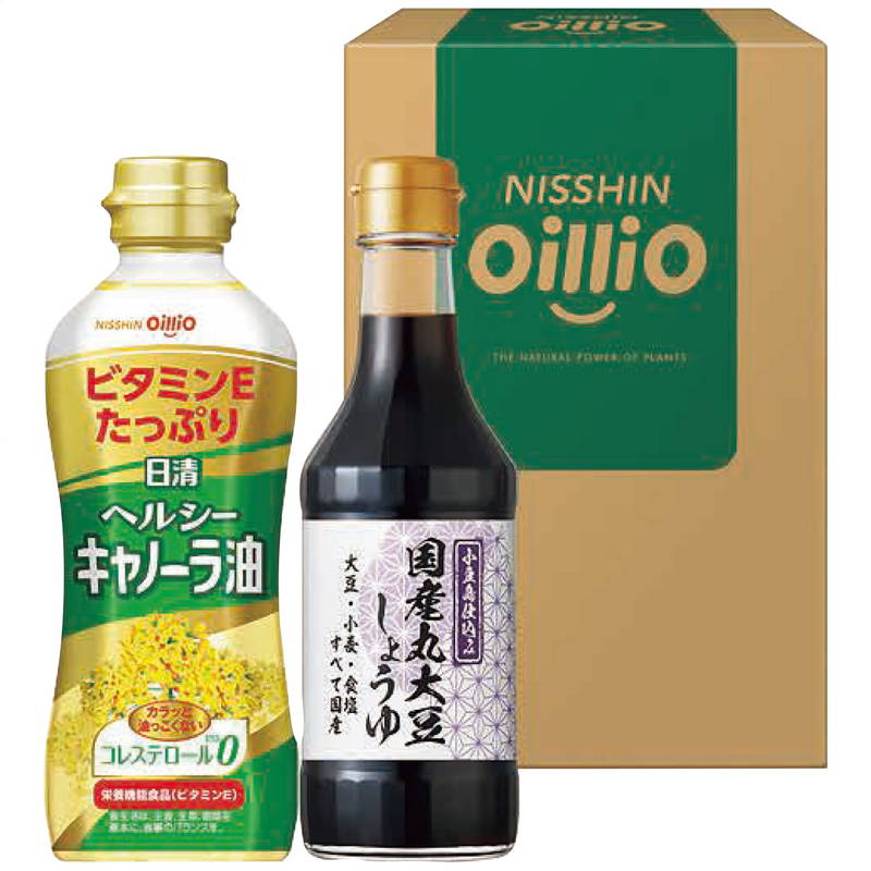 日清オイリオ 日清ヘルシーオイル＆国産丸大豆醤油ギフト TOS-10A