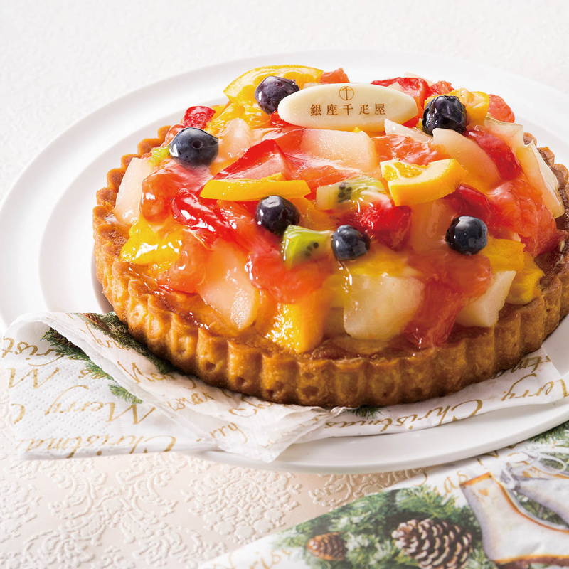 クリスマスケーキ 2025 銀座千疋屋 フルーツタルト クリスマスカード付 銀座タルト(フルーツ)