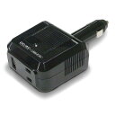 カーインバーター DC/AC 80W シガーソケット AC100V USB typeA 1ポート 変換プラグ 変換機 DC12V車専用 最大出力100W