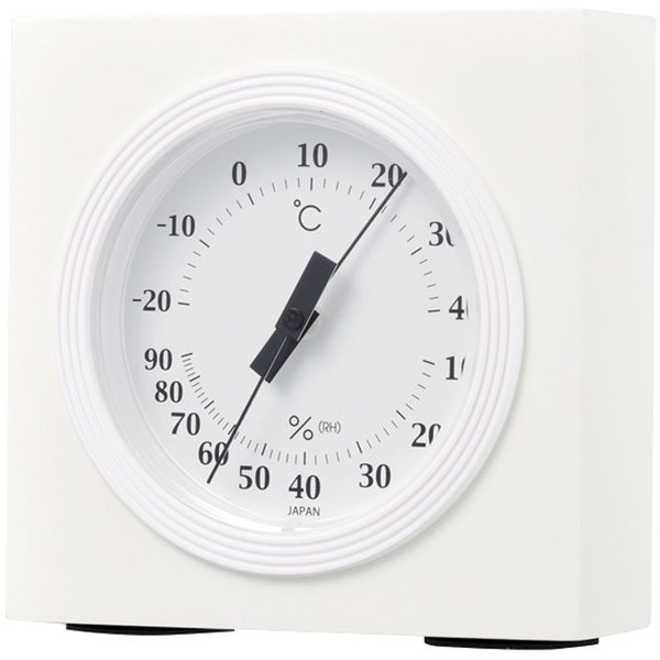 温度計 湿度計 温湿度計 アナログ 卓上置き型 シンプル おしゃれ プレーンウッド 日本製
