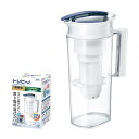 浄水器 ポット型 1.2L 横置き対応 東レ トレビーノ 時短浄水 高除去 12項目クリアタイプ