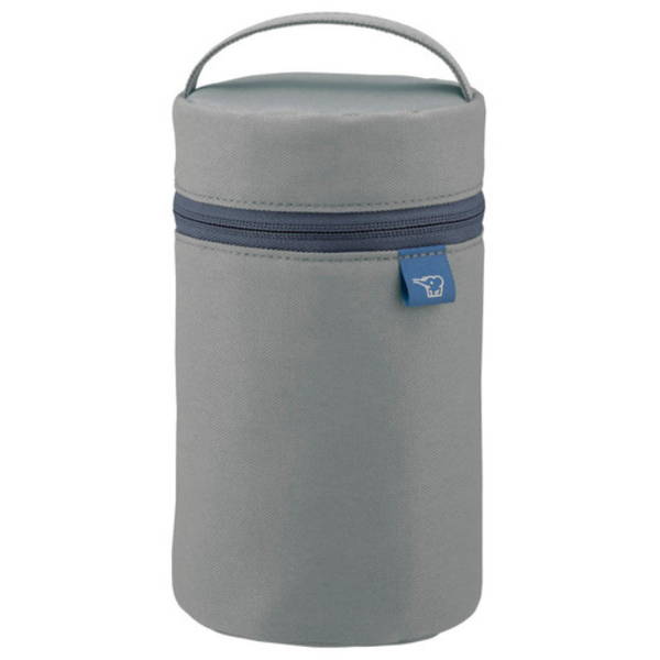 スープジャーポーチ 象印 350?550ml用 スープジャー用お弁当袋 内面撥水加工 ミディアムグレー