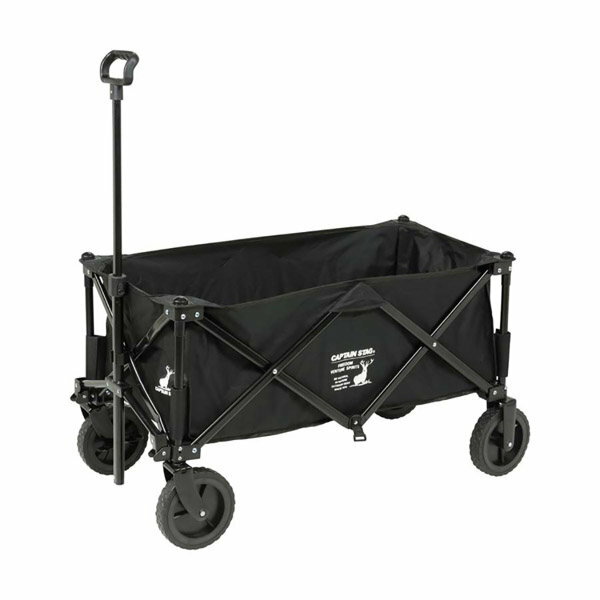 キャリーワゴン キャリーカート 耐荷重80kg 4輪 アウトドア 収束型 折りたたみ式 頑丈 コンパクト