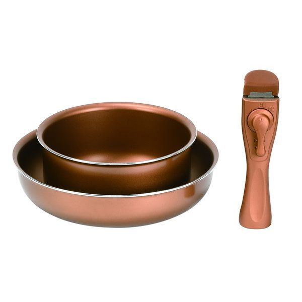 フライパン 鍋 調理器具 3点セット IH対応 アルミ製 VISIONS GOLD Coating ゴールド オール熱源対応