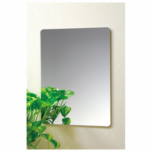 洗面鏡 浴室鏡 割れないミラー 壁面鏡 壁掛けセーフティミラー Mサイズ 295 400mm