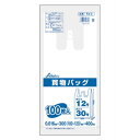 買物バッグ ビニール袋 東日本12号/西日本30号 半透明 100枚入