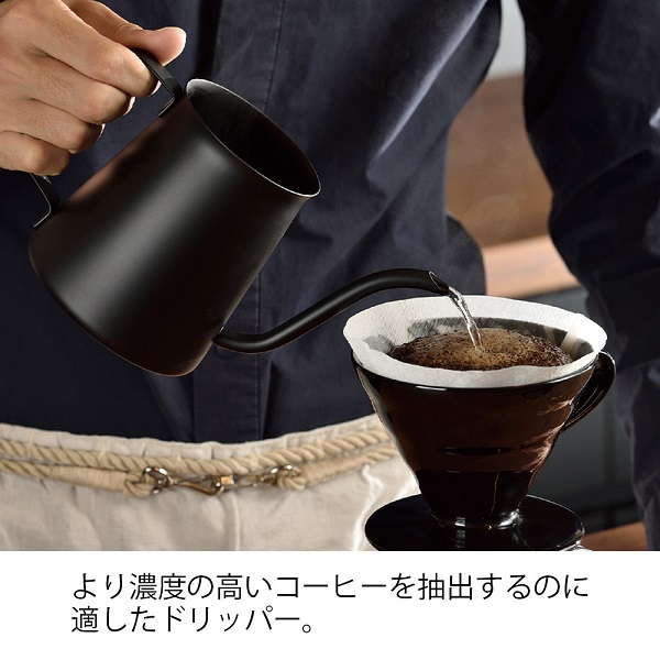 ドリッパー コーヒードリッパー 陶器製 ハリオ V60透過ドリッパー 粕谷モデル02 1杯～4杯用 3