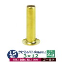 かけるの ハトメ 3X12 3mm【ゴールド】15コ入1袋 外径 3mm 高 12mm 内径 2.5mm 傘径 6mmキリンス処理 真鍮 座金なし 足 長 12mm 極小 ハトメ 電気ハトメ 鳩目 穴の補強 電気基盤 パーツ 模型 プラモデル ミニチュア ドール 部品 腐食に強い