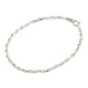 ブレスレット レディース 18金ホワイトゴールド K18WG