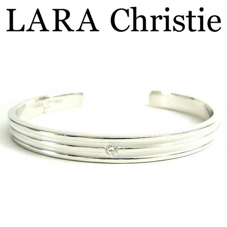 LARA Christie ララクリスティー オリンピアバングル ホワイト レディース バングル キュービックジルコニア シルバー925 エナメル B3049-...