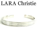 LARA Christie ララクリスティー オリンピアバングル ホワイト レディース バングル キュービックジルコニア シルバー925 エナメル B3049-...
