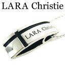 LARA Christie ララクリスティー マリンクロスネックレス ブラック メンズ ネックレス シルバー925 エナメル P3119-B