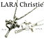 LARA Christie ララクリスティー マイクロミニシリーズ ラヴァーズクロスネックレス ペア ネックレス Cジルコニア シルバー925