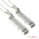 文字入れ無料 LOVE of DESTINY ペア ネックレス シルバー950 SV950 LODN-016M016L