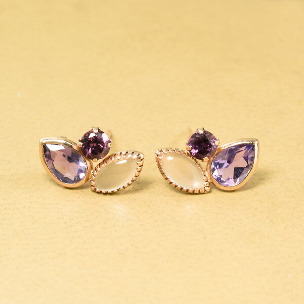 レディースピアスロードライドガーネ...