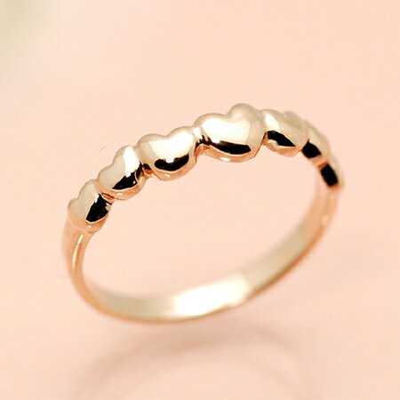 レディース ピンキーリング 10金ピンクゴールド K10PG