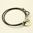 在庫処分 セール 特価 LOVE DEPOT ラヴディーポ DPB01シリーズ メンズ ブレスレット シルバー950 真鍮 牛革 DPB01-001A-DBR