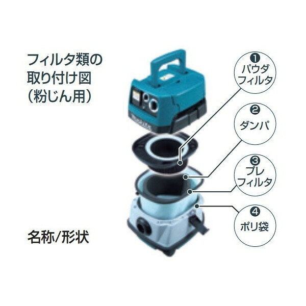 (マキタ) 集じん機用 クロスフィルタ A-50479 乾湿両用の万能タイプ makita