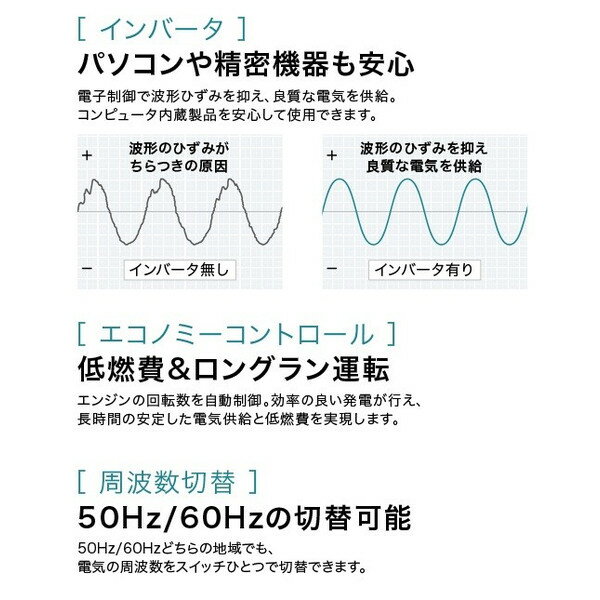 個人宅不可 マキタ インバータ発電機 EG0900IS ポータブルタイプ 定格出力0.9kVA 質量12.7kg 排気量50mL makita 大型製品 3