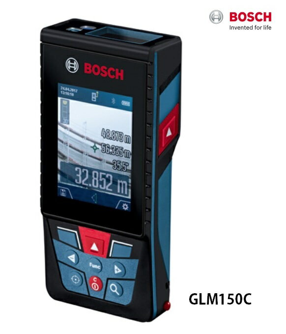 在庫 ボッシュ データ転送レーザー距離計 GLM150C 測定ポイントを画像で確認 屋外測定もカンタン BOSCH 1年保証付き 正規日本仕様