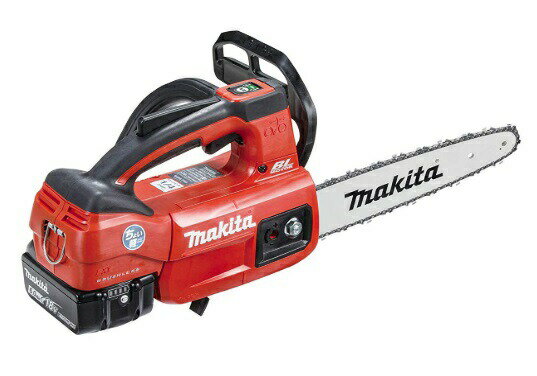 (マキタ) 充電式チェンソー MUC254DGNR 赤 バッテリBL1860Bx2本+充電器DC18RF ガイドバー長250mm スプロケットノーズバー 薄刃仕様 M11 質量3.0kg 18V対応 makita