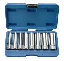 トップ工業サーフェイスディープソケットセット8点セットDS4-1024Sケース付差込角12.7mm(1/2")重量1400g6角サーフェイスTOP工業