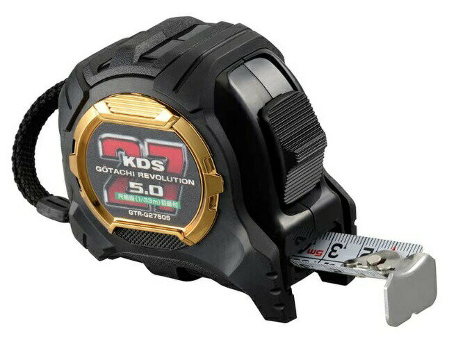 KDS 剛立G27巾5m厚爪 まさめ GTR-G2750S 両面目盛 JIS1級 メートル目盛 厚爪・プロテクター加工 16.5尺相当5m テープ巾27mm 製...